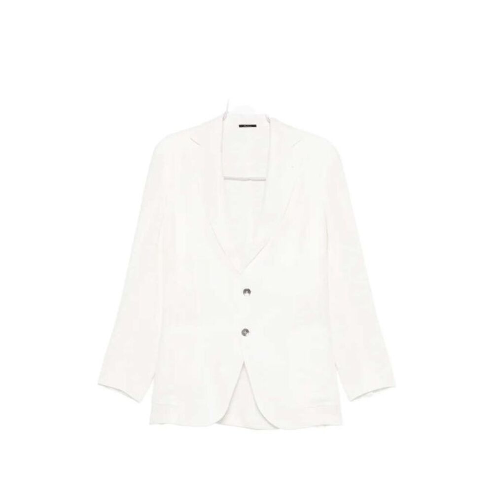 Sartorio Napoli Men Single-Breasted Linen Blazer